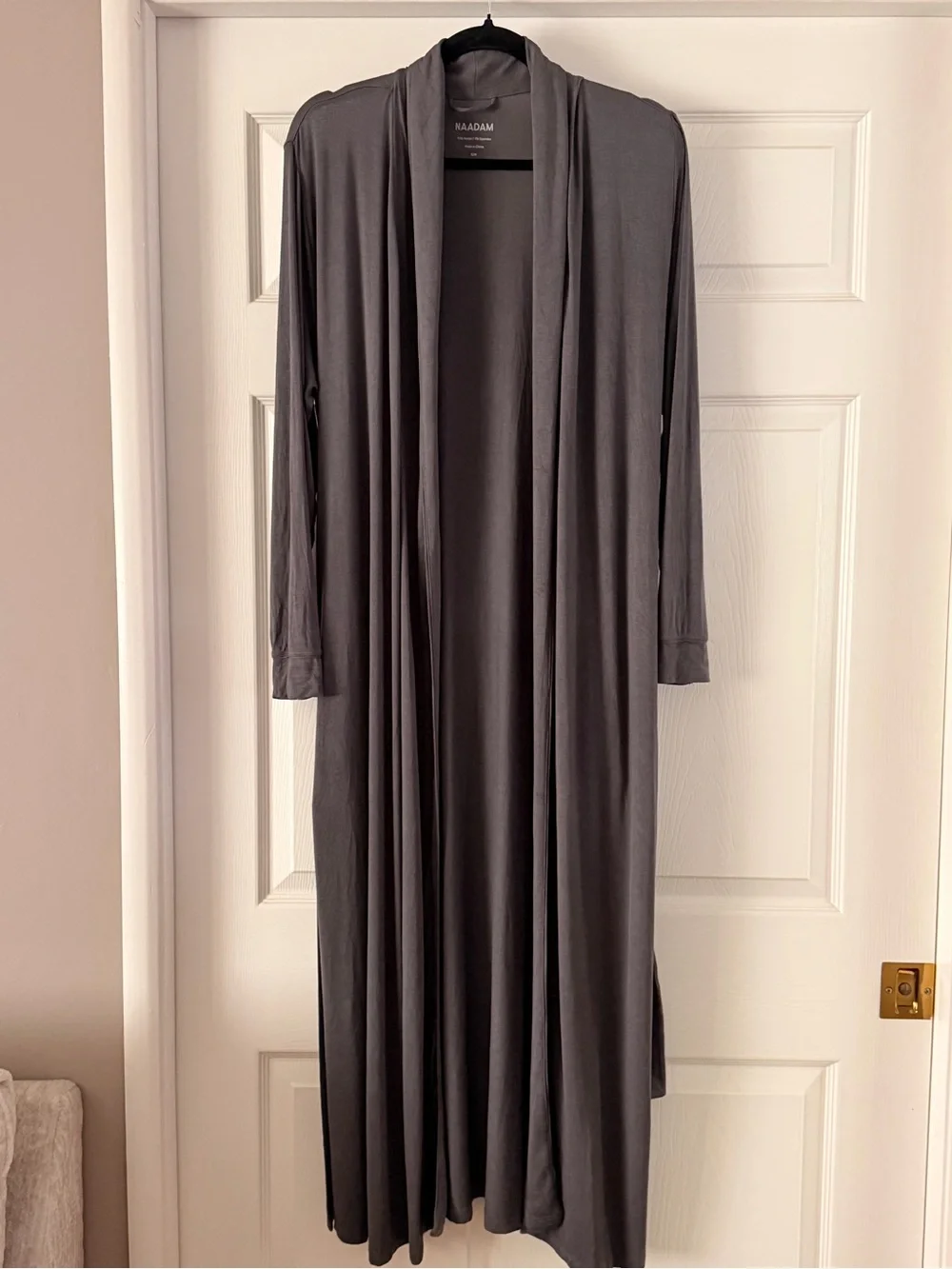 NAADAM EUC Charcoal Gray Modal Robe #457
